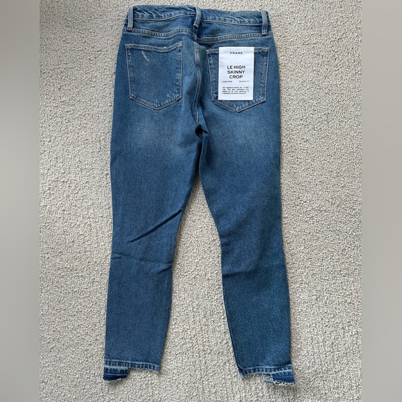 NWT FRAME Le High Skinny Crop jeans - Picture 3 of 8